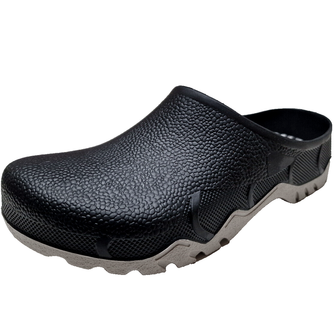 Damen Herren Clogs schwarz für Haus Hof Stall Garten